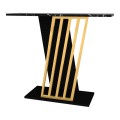 Gravity Megapap melamine console in black marble effect - gold color 90x29,6x76,8cm.