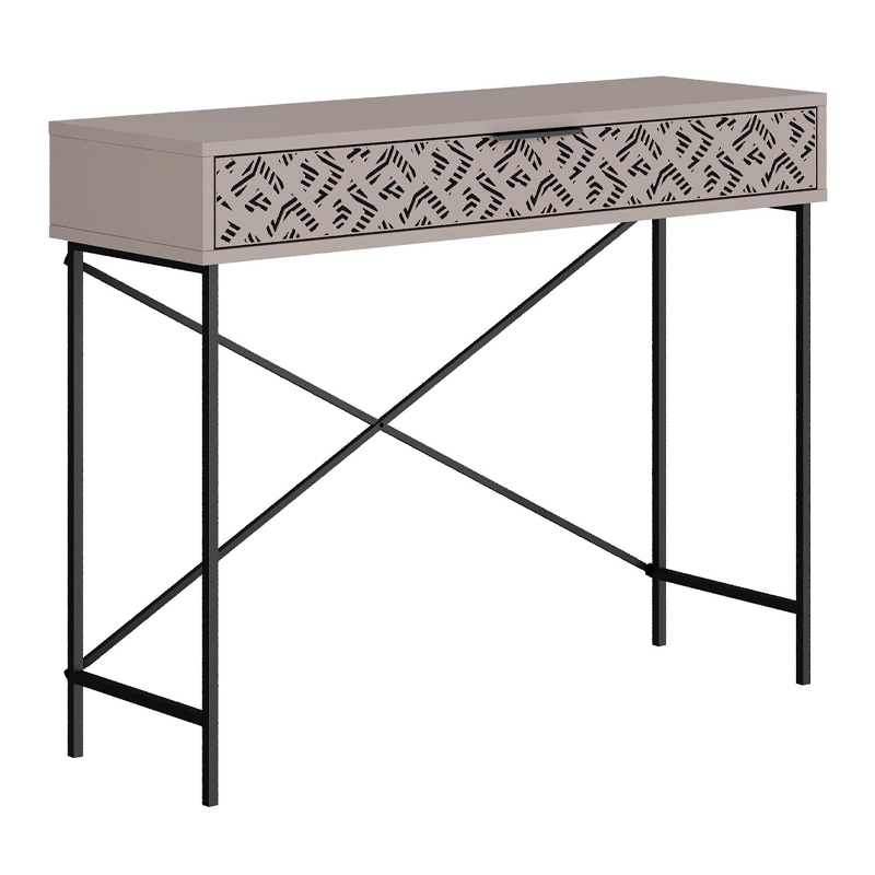 Heaton Megapap metal-melamine console in light mocha color 110x35,6x90cm.