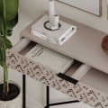 Giovanni Megapap metal-melamine console in light mocha color 110x35,6x90cm.