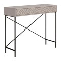 Giovanni Megapap metal-melamine console in light mocha color 110x35,6x90cm.