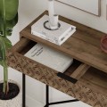 Giovanni Megapap metal-melamine console in brown color 110x35,6x90cm.