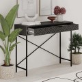 Giovanni Megapap metal-melamine console in anthracite color 110x35,6x90cm.