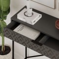 Giovanni Megapap metal-melamine console in anthracite color 110x35,6x90cm.