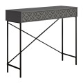 Giovanni Megapap metal-melamine console in anthracite color 110x35,6x90cm.