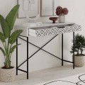 Giovanni Megapap metal-melamine console in ancient white color 110x35,6x90cm.