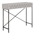 Giovanni Megapap metal-melamine console in ancient white color 110x35,6x90cm.