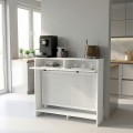 Κονσόλα - Κάλυμμα καλοριφέρ Opelya Megapap χρώμα λευκό 110x31,4x100εκ.