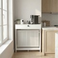 Opelya Megapap melamine dresser - Radiator cover color white 90x31.4x100cm.