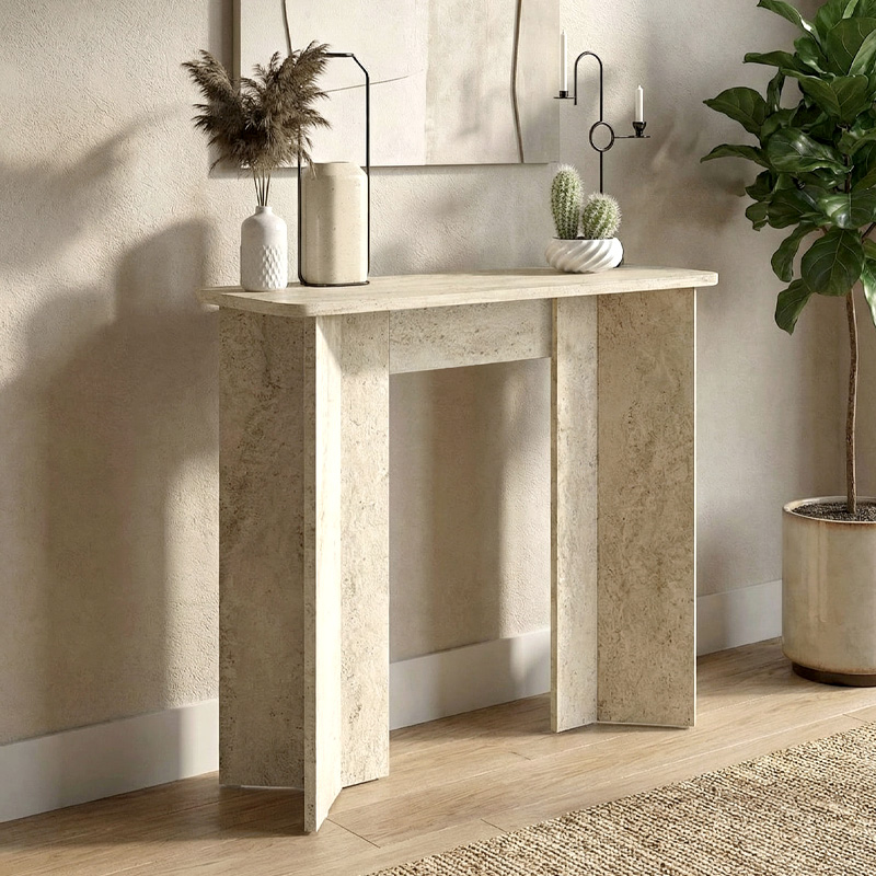 Mara Megapap melamine dresser in travertine color 90x29.6x91.8cm.