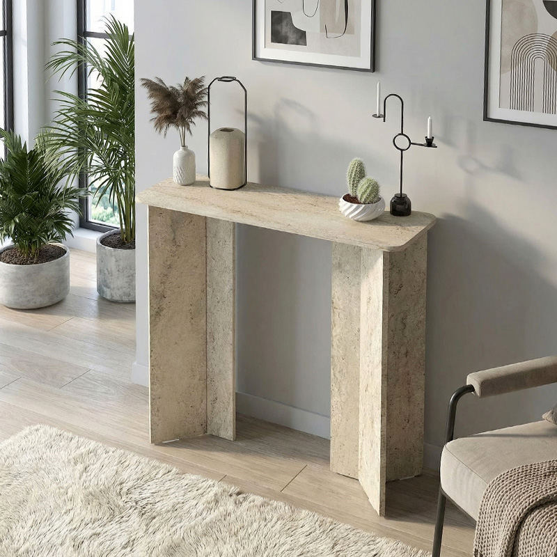Mara Megapap melamine dresser in travertine color 90x29.6x91.8cm.