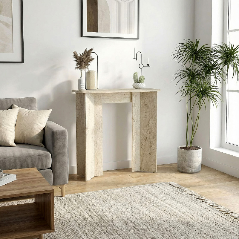 Mara Megapap melamine dresser in travertine color 90x29.6x91.8cm.