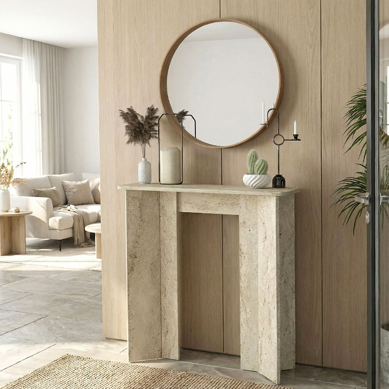 Mara Megapap melamine dresser in travertine color 90x29.6x91.8cm.