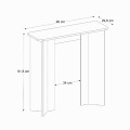 Mara Megapap melamine dresser in travertine color 90x29.6x91.8cm.