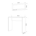 Cosenza Megapap melamine sideboard with mirror in oak color 80x30x82cm.
