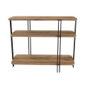 Notus Megapap melamine - metal console in walnut Ud color 92x34.5x75cm.