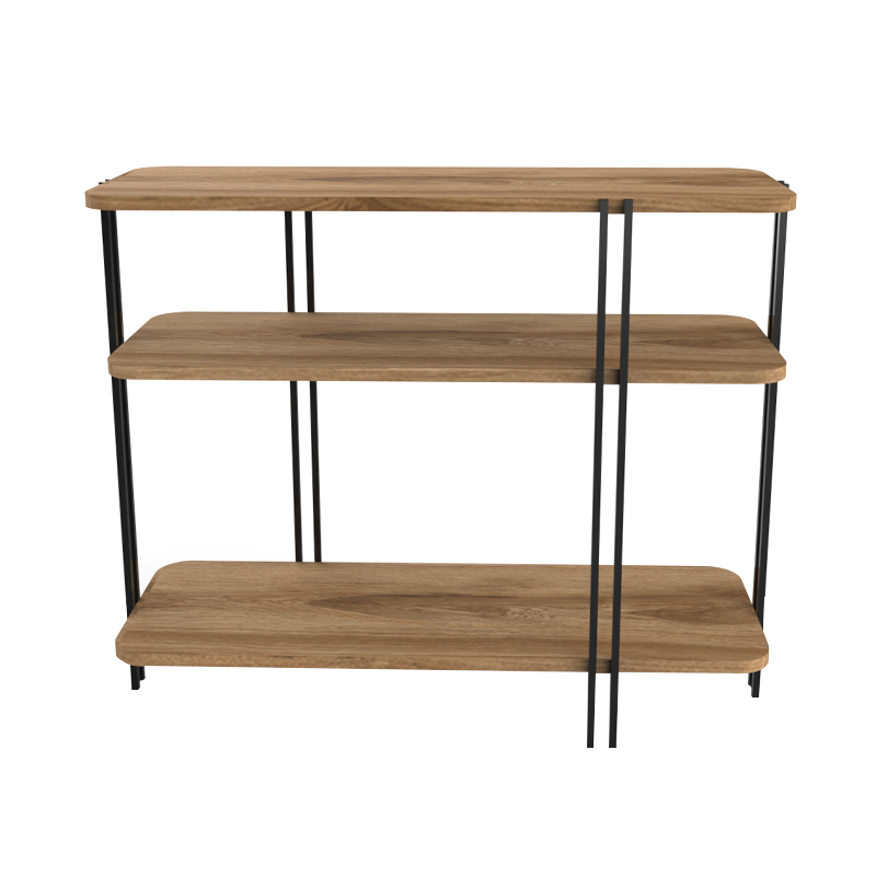 Notus Megapap melamine - metal console in walnut Ud color 92x34.5x75cm.
