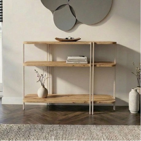 Κονσόλα Notus Megapap χρώμα sapphire oak 92x34,5x75εκ.