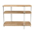 Notus Megapap melamine - metal console in sapphire oak color 92x34.5x75cm.