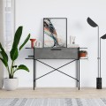 Otis Megapap melamine console inretro grey - white color 130x38x86,2cm.