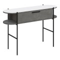 Otis Megapap melamine console inretro grey - white color 130x38x86,2cm.