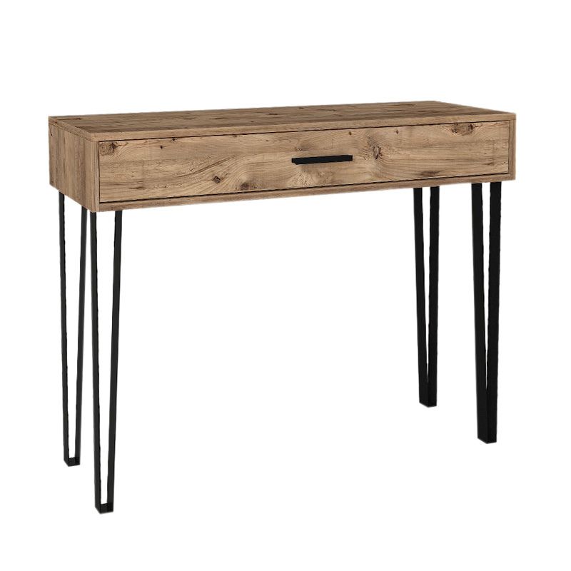 Rochel Megapap melamine console in atlantic pine color 120x35x89,8cm.