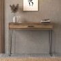 Rochel Megapap melamine console in walnut color 120x35x89,8cm.