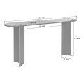 Sira Megapap melamine sideboard in travertine color 150x35x75cm.