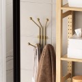 Κρεμάστρα τοίχου Arsin Megapap μεταλλική χρώμα χρυσό 23x13x30εκ.