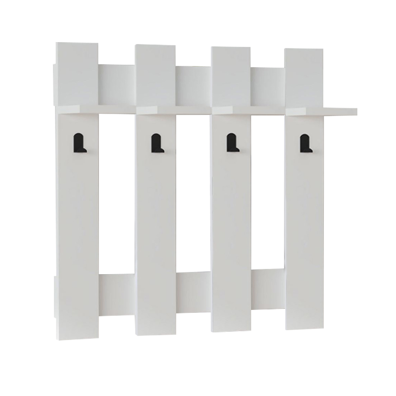 Carina Megapap melamine wall hanger in white color 70x18x70cm.