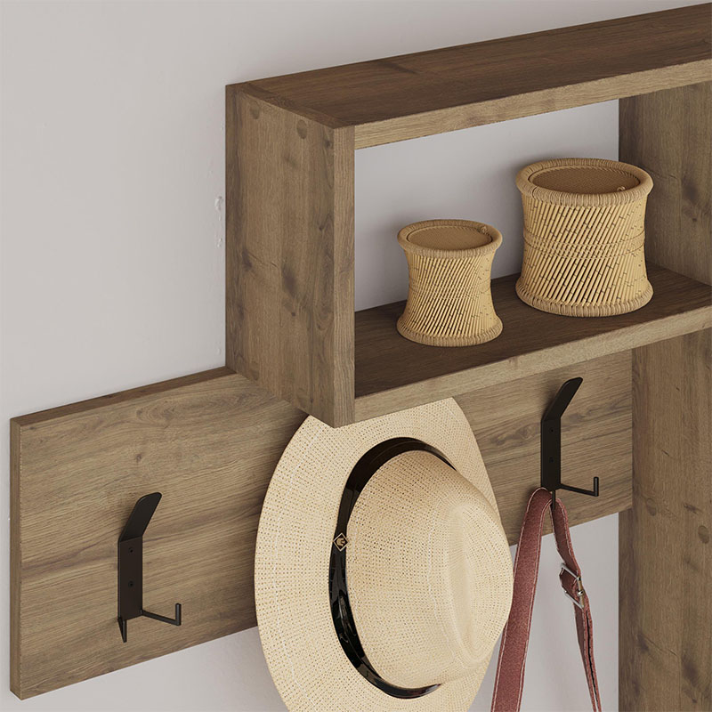 Game Megapap melamine wall hanger in light brown color 99,5x15x61cm.