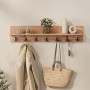Kery Megapap melamine wall hanger in pine oak color 91x11x20cm.