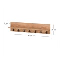 Kery Megapap melamine wall hanger in pine oak color 91x11x20cm.