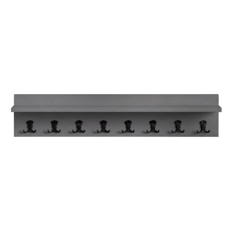 Kery Megapap melamine wall hanger in anthracite color 100x12x20cm.