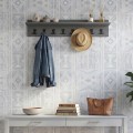 Kery Megapap melamine wall hanger in anthracite color 100x12x20cm.