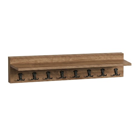 Kery Megapap melamine wall hanger in walnut color 100x12x20cm.