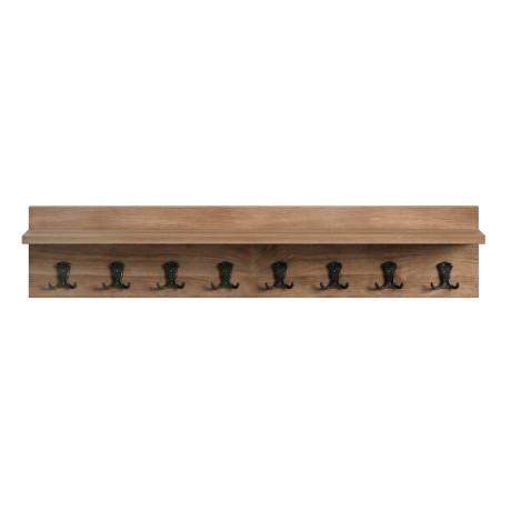 Kery Megapap melamine wall hanger in walnut color 100x12x20cm.