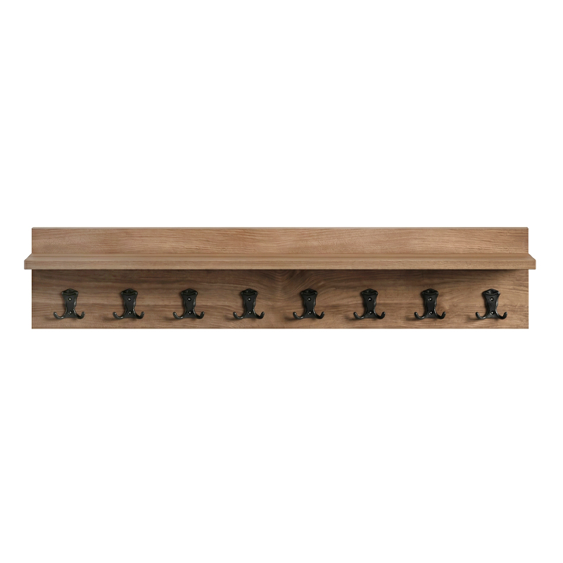 Kery Megapap melamine wall hanger in walnut color 100x12x20cm.