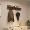 Kery Megapap melamine wall hanger in walnut color 100x12x20cm.