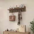 Kery Megapap melamine wall hanger in walnut color 100x12x20cm.
