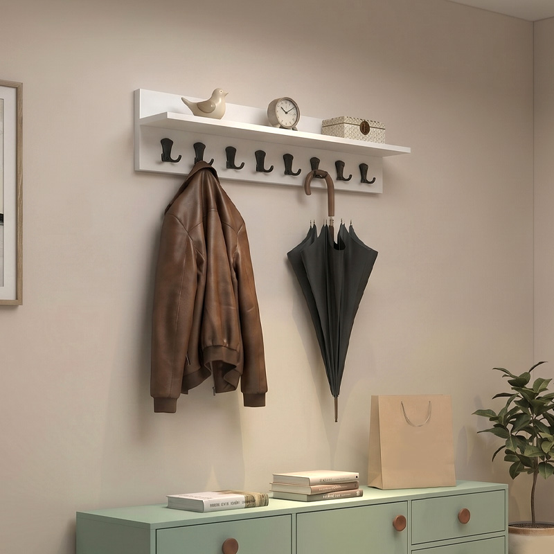 Kery Megapap melamine wall hanger in white color 100x12x20cm.