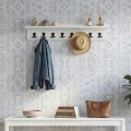 Kery Megapap melamine wall hanger in white color 100x12x20cm.
