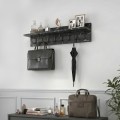 Kery Megapap melamine wall hanger in black marble color 100x12x20cm.