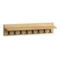 Kery Megapap melamine wall hanger in sapphire oak color 100x12x20cm.