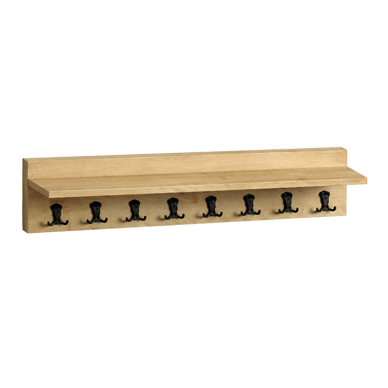 Kery Megapap melamine wall hanger in sapphire oak color 100x12x20cm.