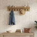 Kery Megapap melamine wall hanger in sapphire oak color 100x12x20cm.