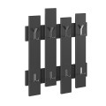 Wave Megapap melamine wall hanger in anthracite color 64x4x81cm.