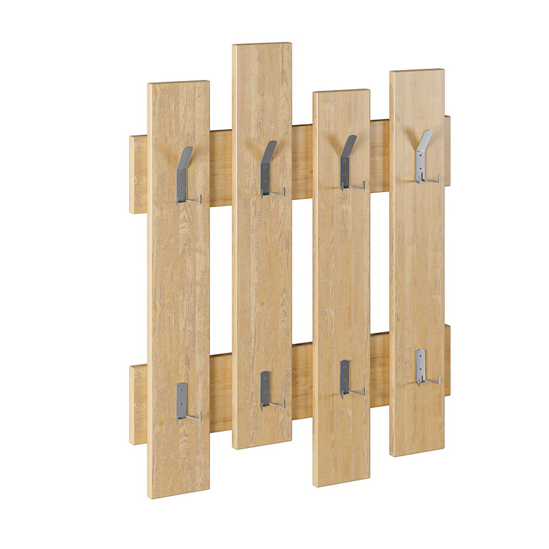 Wave Megapap melamine wall hanger in natural beech color 64x4x81cm.