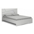 Efes Megapap melamine bed in white color 160x200cm.