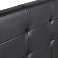 Iro Megapap PU leather bed with storage space in black color 150x200cm.