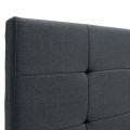 Iro Megapap fabric bed with storage space in anthracite color 160x200cm.